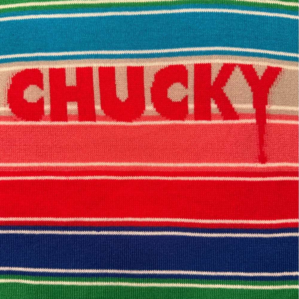 Universal Studios “Chucky” horror film crop sweater top. - Picture 3 of 4